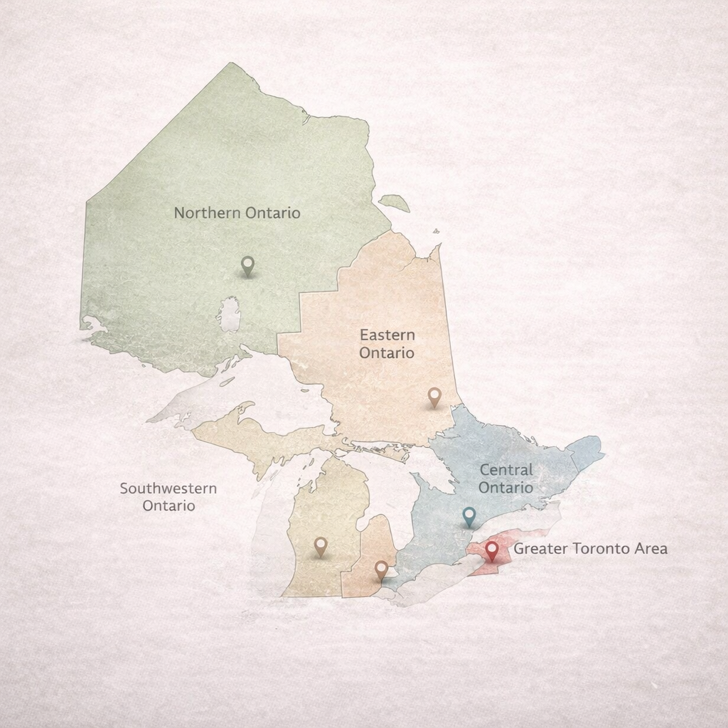 مناطق جغرافیایی آنتاریو